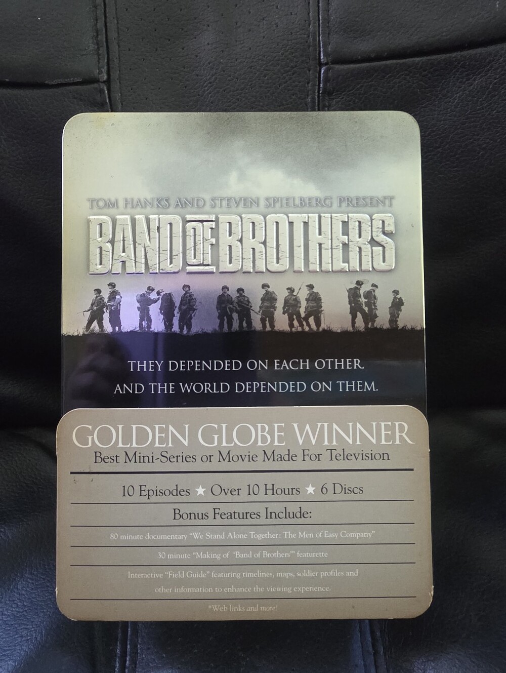 Band of Brothers DVD Collector’s Metal Tin Set – Complete 6‑Disc Series–HBO WWII